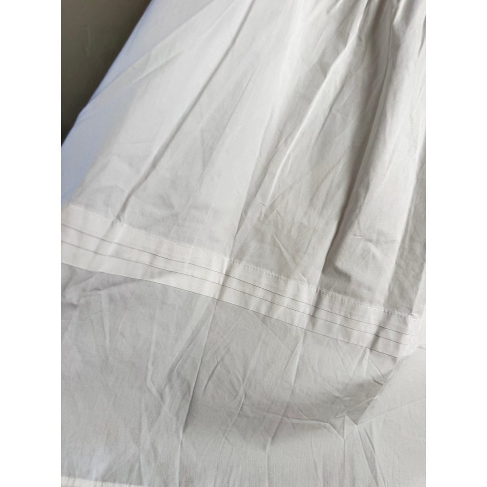 NWT Sugarlips Curve Flores White Cotton Tiered Pleated Midi Skirt Pockets 2X - Picture 10 of 14